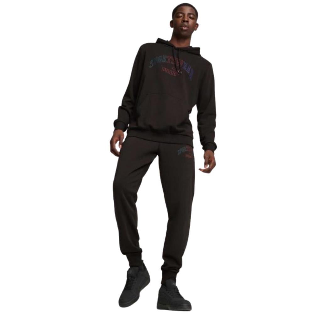 Puma Ess+ Logo Lab Sweatpants 682505-01 Siyah Eşofman Altı