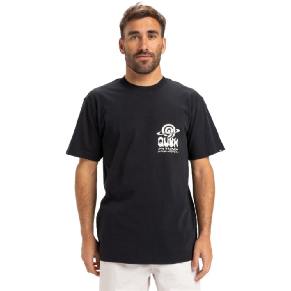 Quiksilver Ev Cosmic Vibrations Ss EQYZT08053-KVJ0 Siyah Tişört