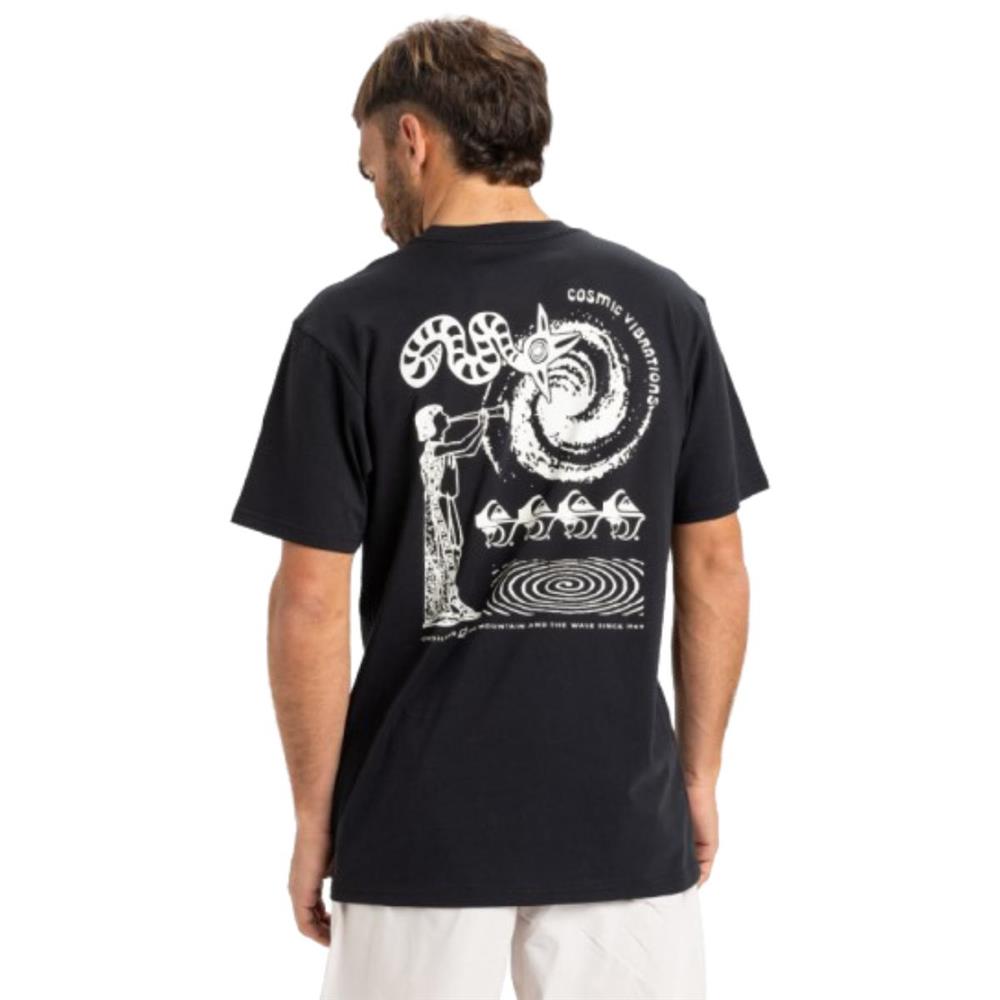 Quiksilver Ev Cosmic Vibrations Ss EQYZT08053-KVJ0 Siyah Tişört