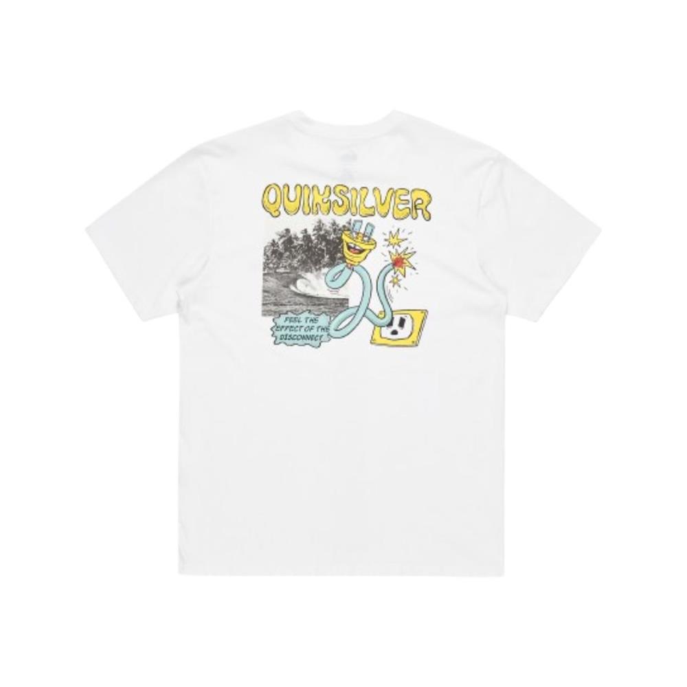 Quiksilver Ev Disconnect Effects Ss EQYZT08049-908 Beyaz Tişört