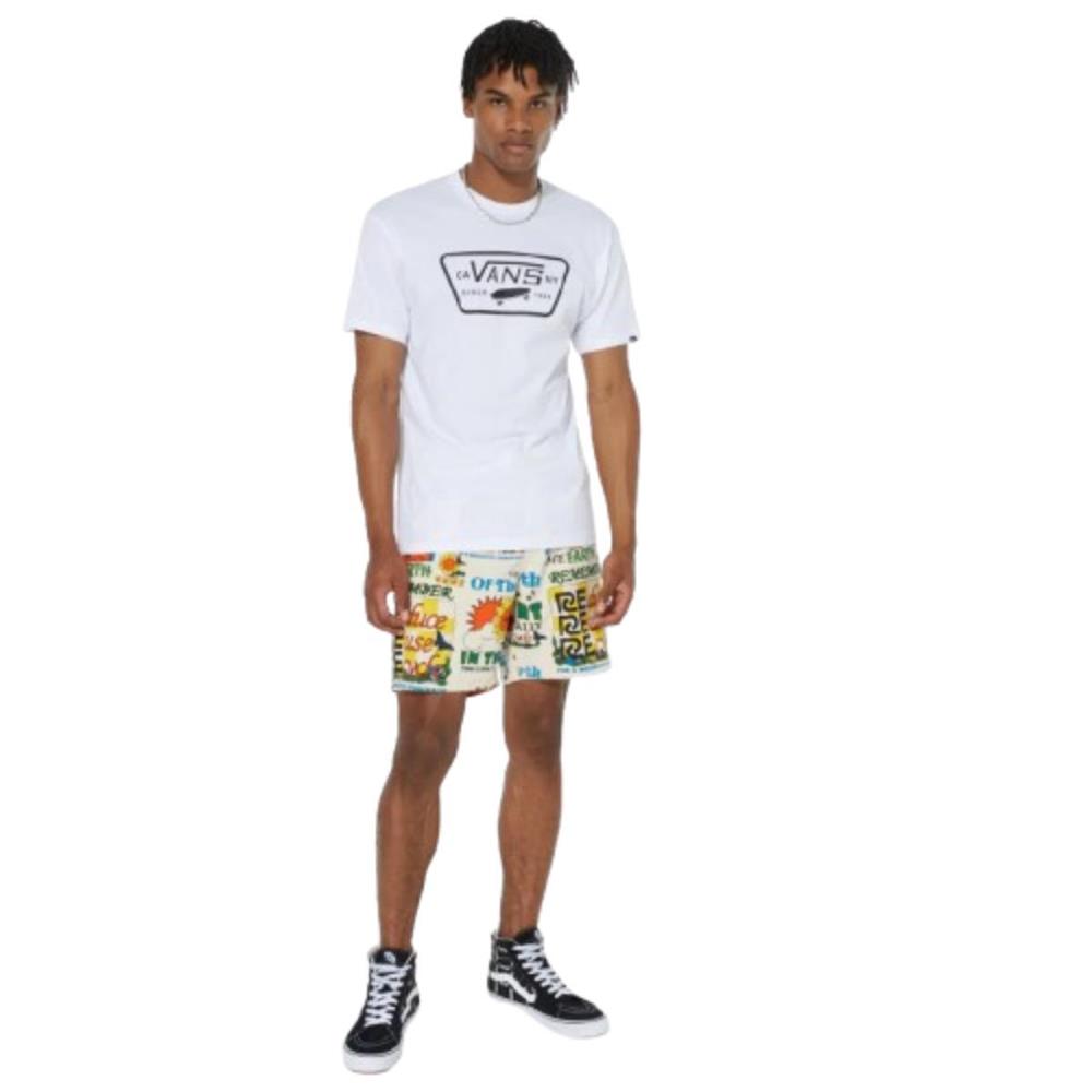 Vans Full Patch VN000QN8YB21 Beyaz Tişört