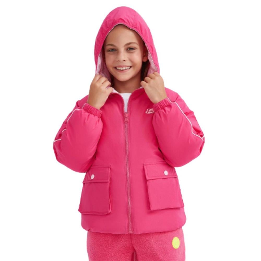 Skechers G Outerwear Reversible Coated Jacket SK232027-602 Pembe Mont
