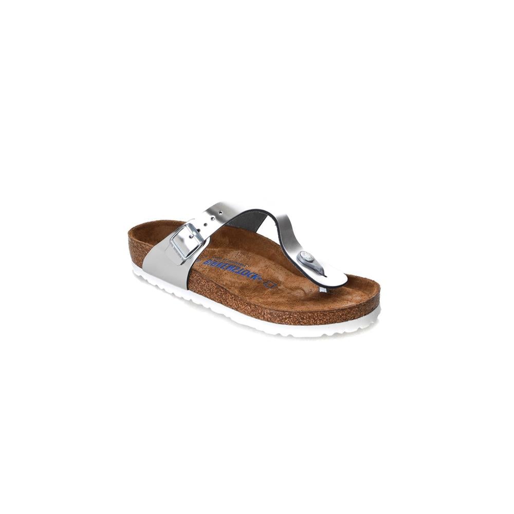 Birkenstock Gizeh SFB NL Metallic 1003674 Gri Terlik