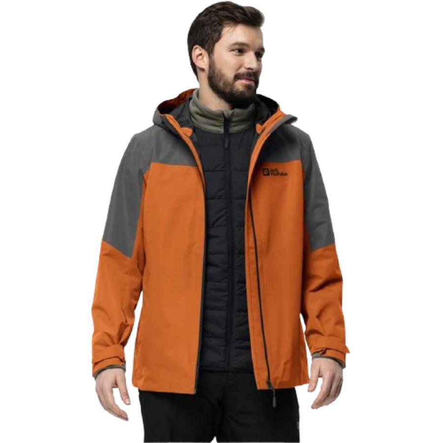 Jack Wolfskin Glaabach 3In1 Jkt M 1115291-6185 Turuncu Mont