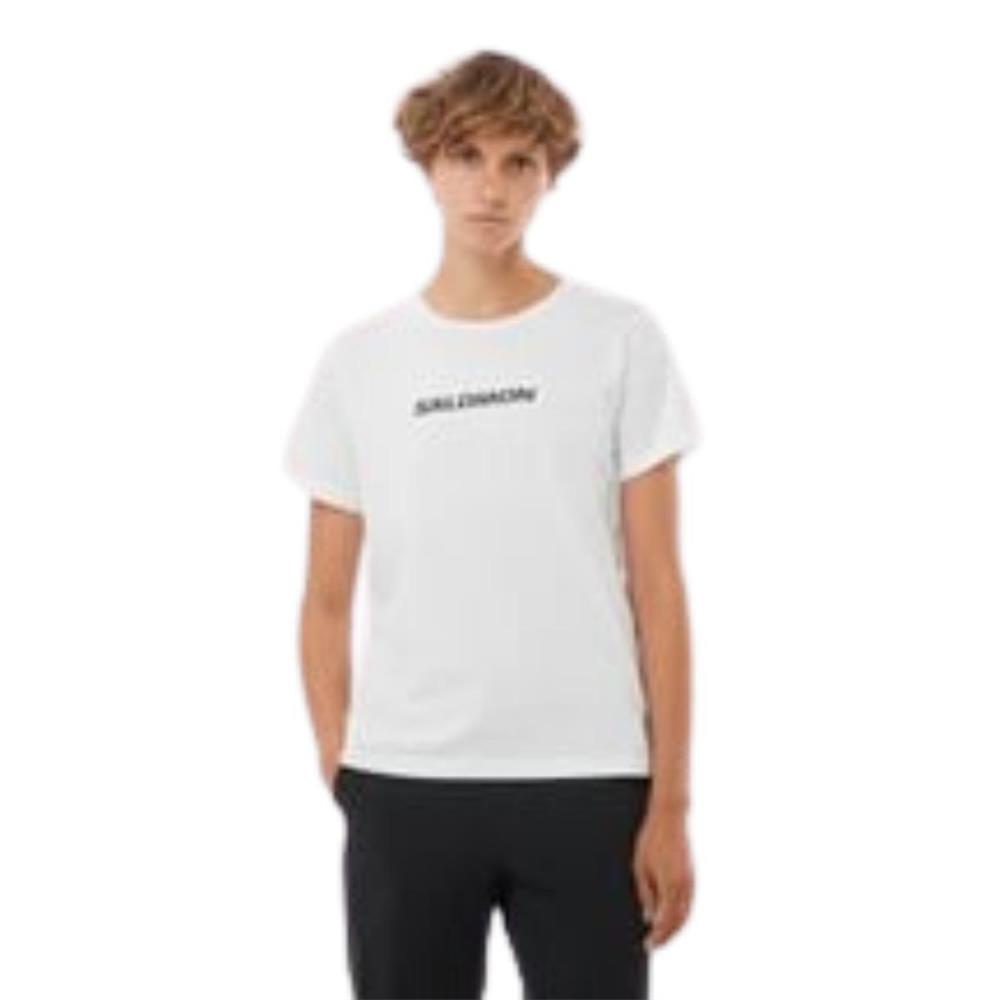 Salomon Logo Ss Tee W LC2217600 Beyaz Tişört