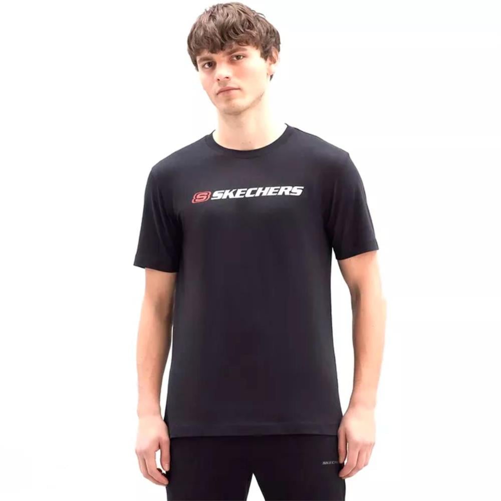 Skechers M Big Logo T-Shirt S212956-001 Siyah Tişört