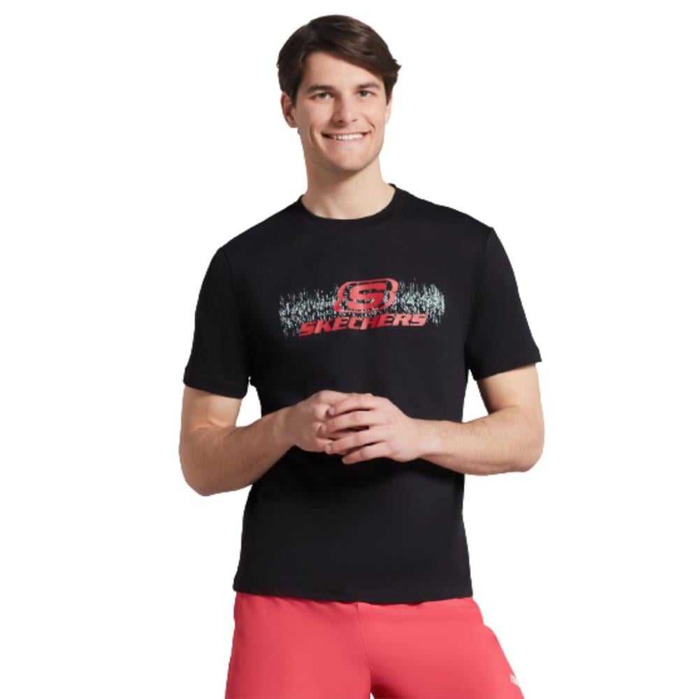 Skechers M Big Logo T-Shirt S222262-001 Siyah Tişört