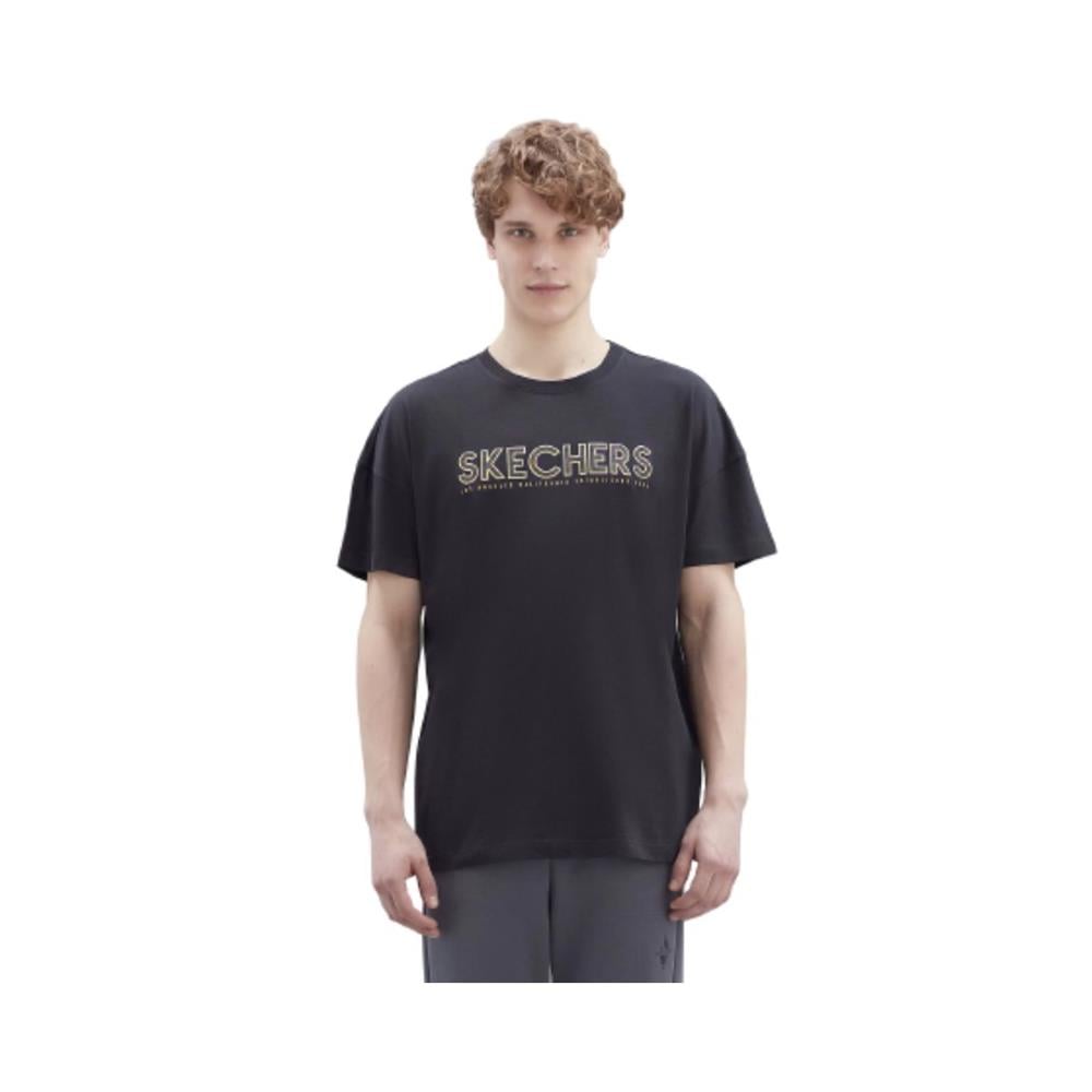 Skechers M Graphic Tee Big Logo S221135-001 Siyah Tişört