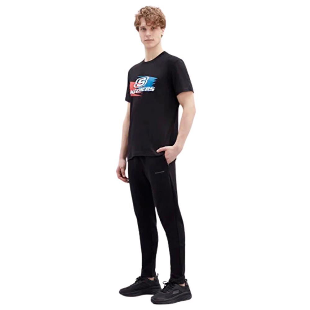 Skechers M Graphic Tee Big Logo T-Shirt S221061-001 Siyah Tişört