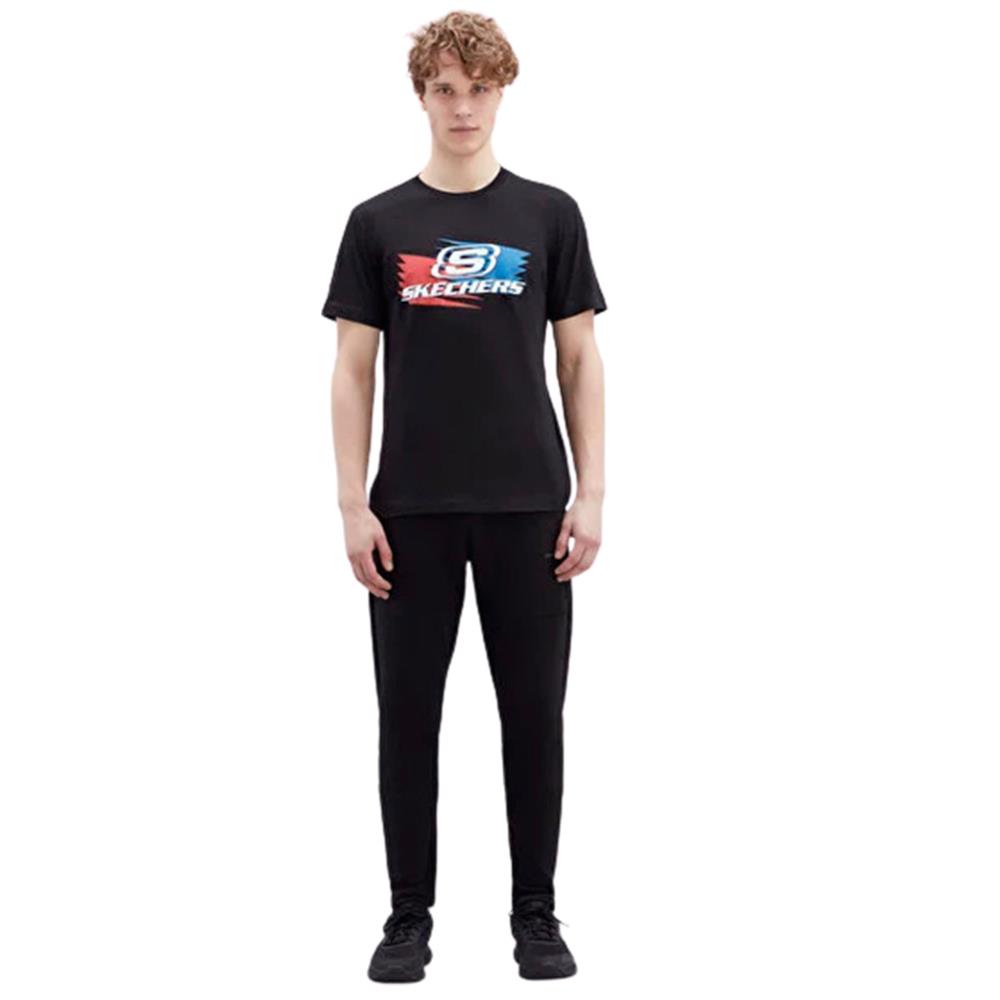 Skechers M Graphic Tee Big Logo T-Shirt S221061-001 Siyah Tişört