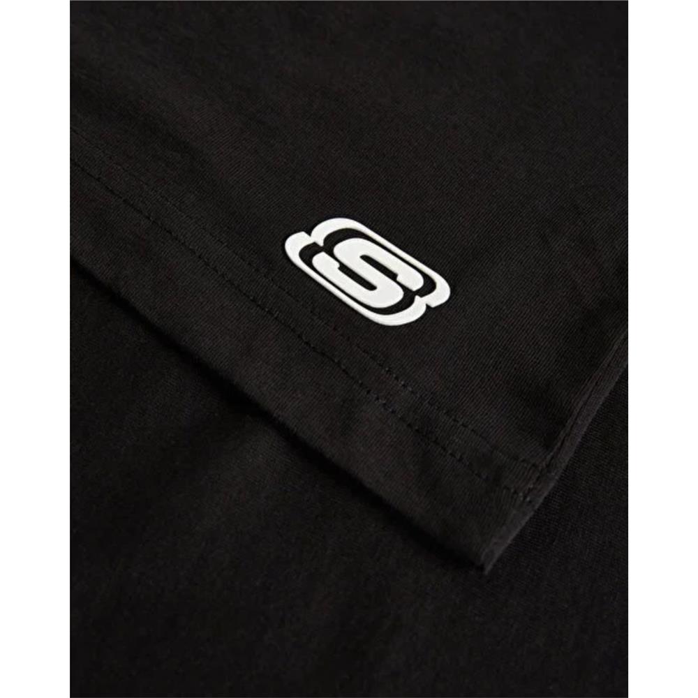 Skechers M Graphic Tee Crew Neck S232404-001 Siyah Tişört