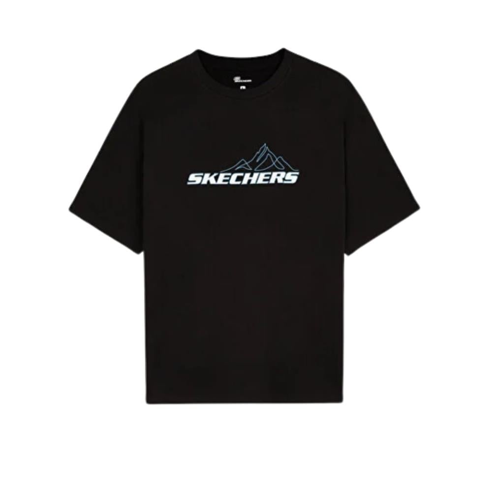 Skechers M Graphic Tee Crew Neck S232404-001 Siyah Tişört