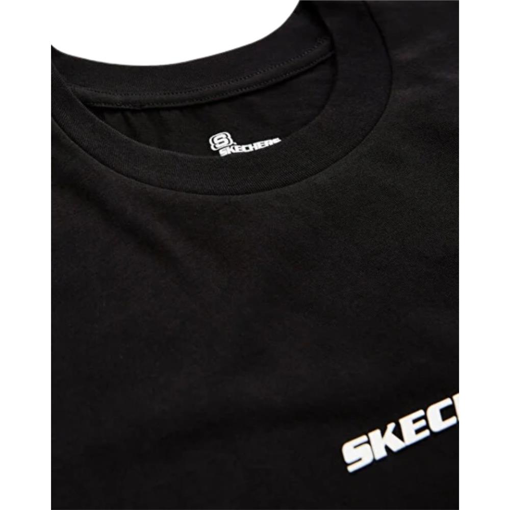 Skechers M Graphic Tee Crew Neck S232404-001 Siyah Tişört