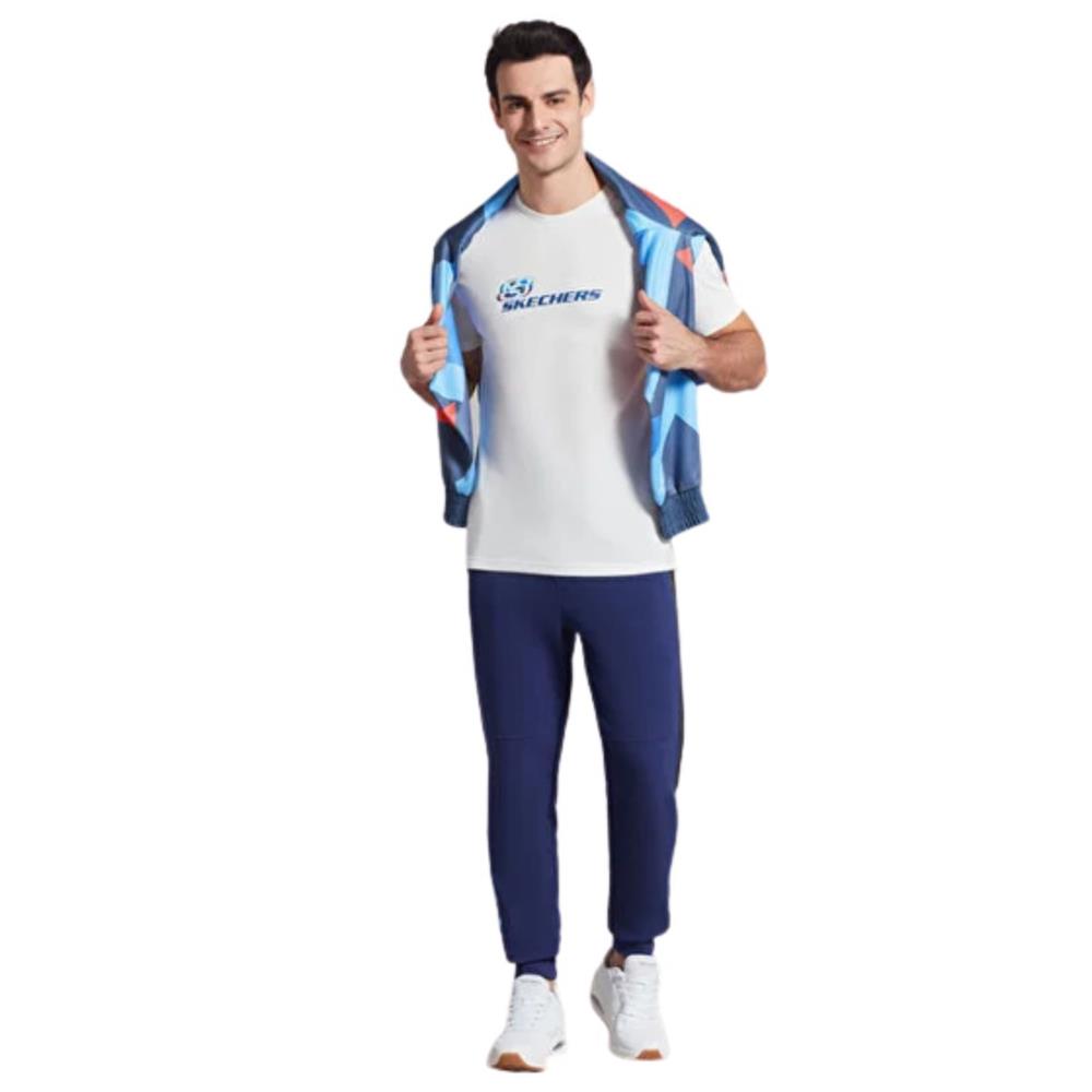 Skechers M Graphic Tee Crew Neck S232151-102 Bej Tişört