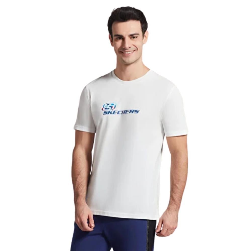 Skechers M Graphic Tee Crew Neck S232151-102 Bej Tişört