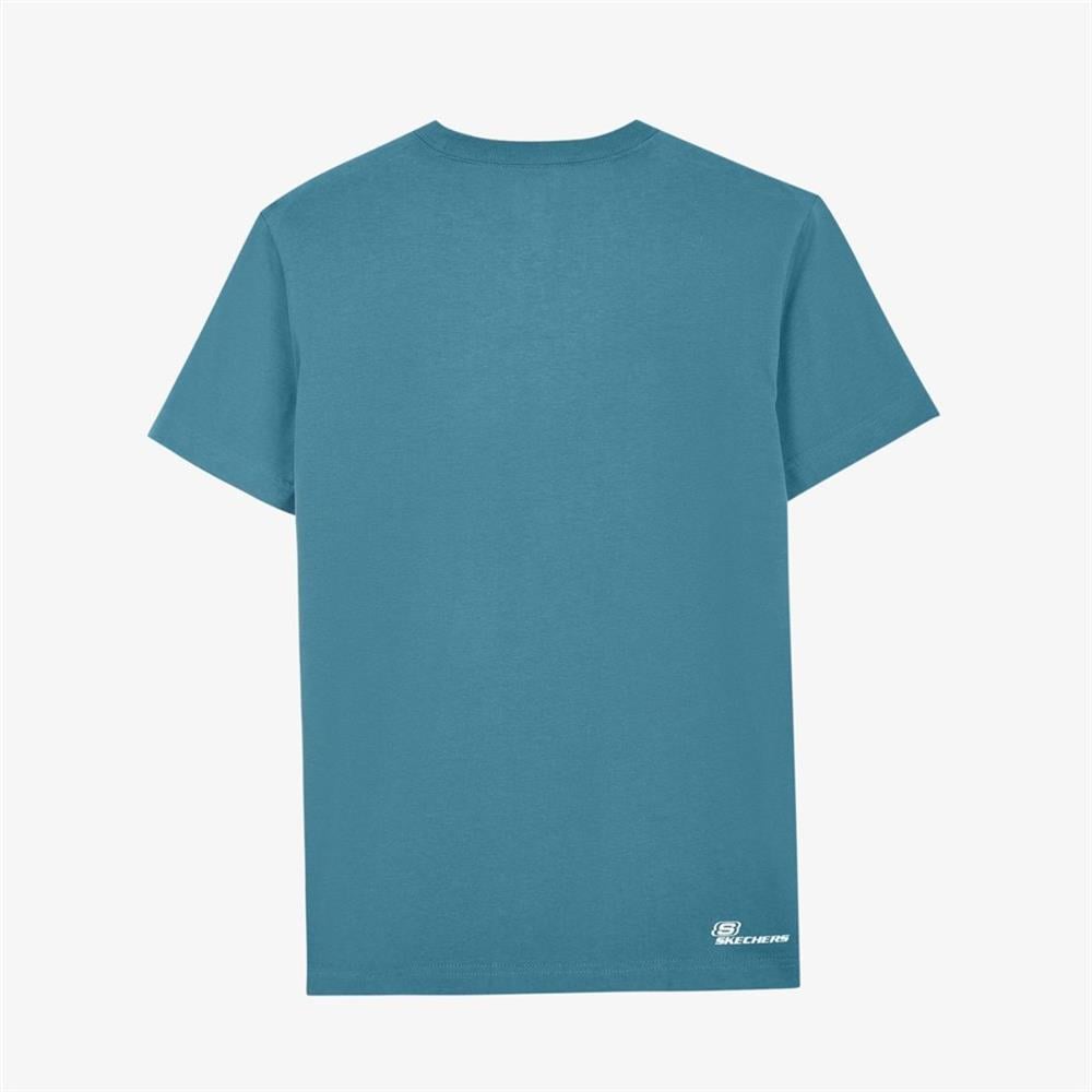 Skechers M Graphic Tee T-Shirt S212196-405 Mavi Tişört