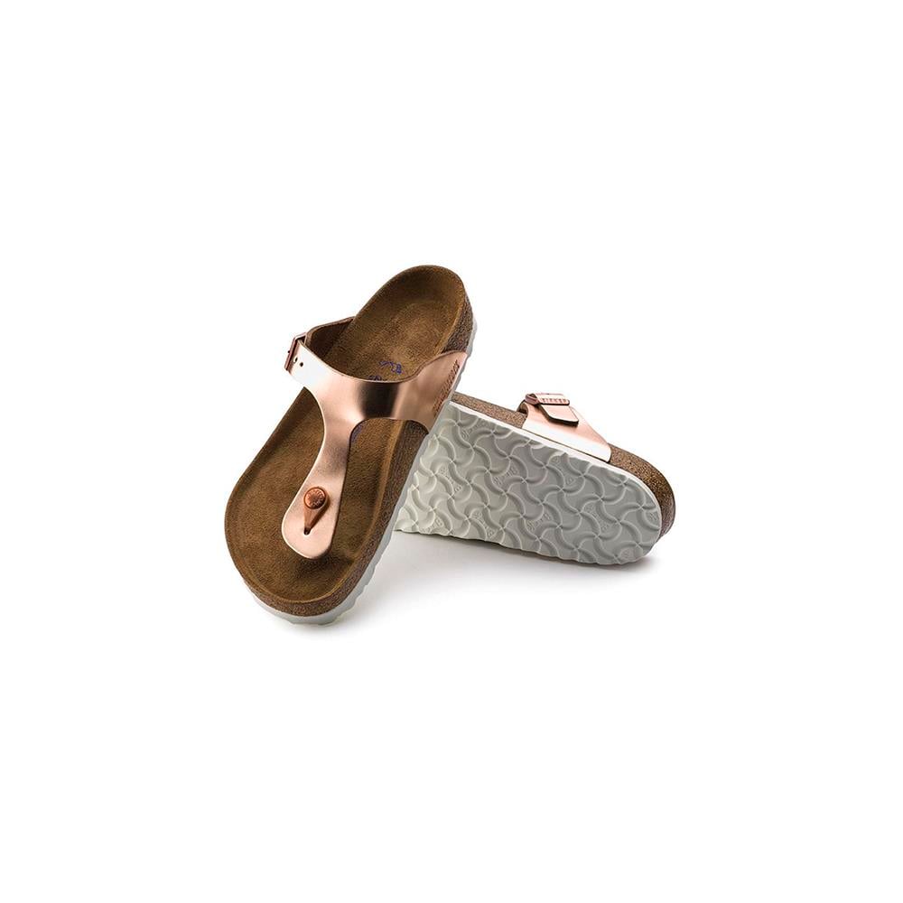 Birkenstock Gizeh SFB NL Metallic 1005048 Bej Terlik