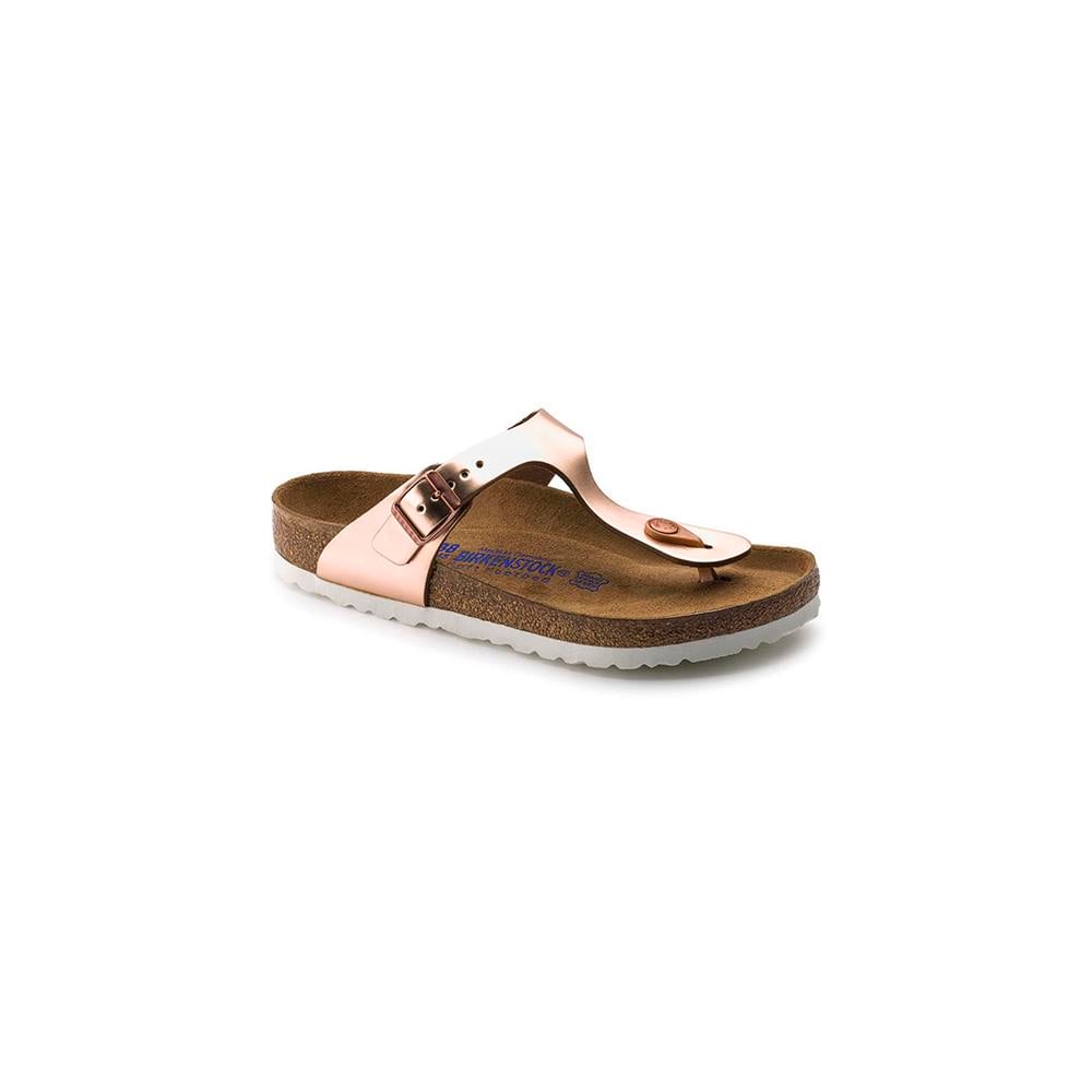 Birkenstock Gizeh SFB NL Metallic 1005048 Bej Terlik