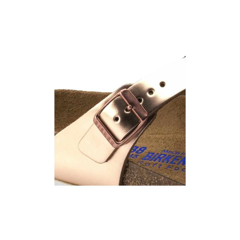 Birkenstock Gizeh SFB NL Metallic 1005048 Bej Terlik