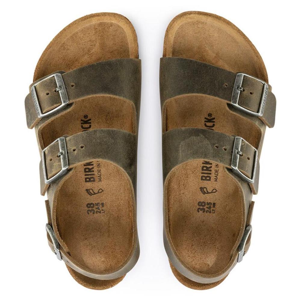 Birkenstock Milano Leoi 1019454 Haki Terlik