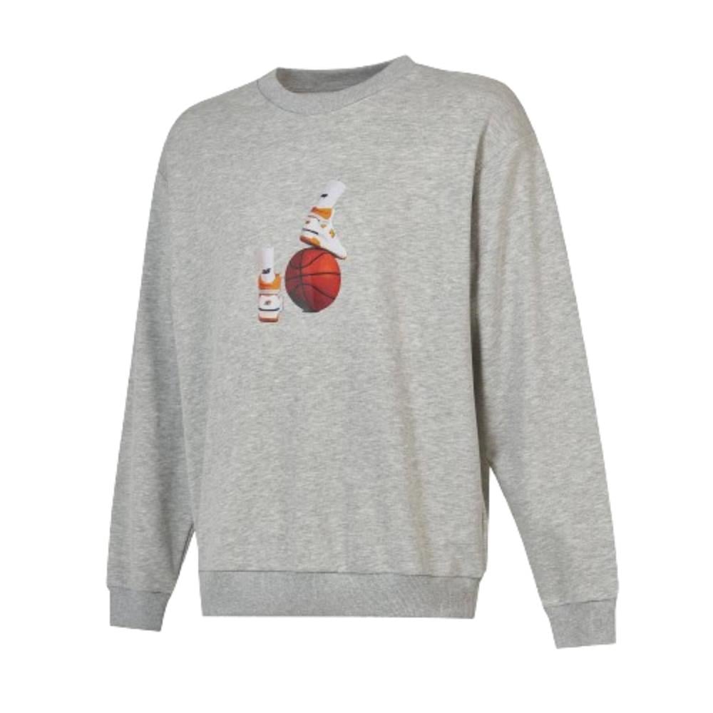 New Balance Nb Lifestyle Men Sweatshirt MNC3411-AG Gri Sweatshirt