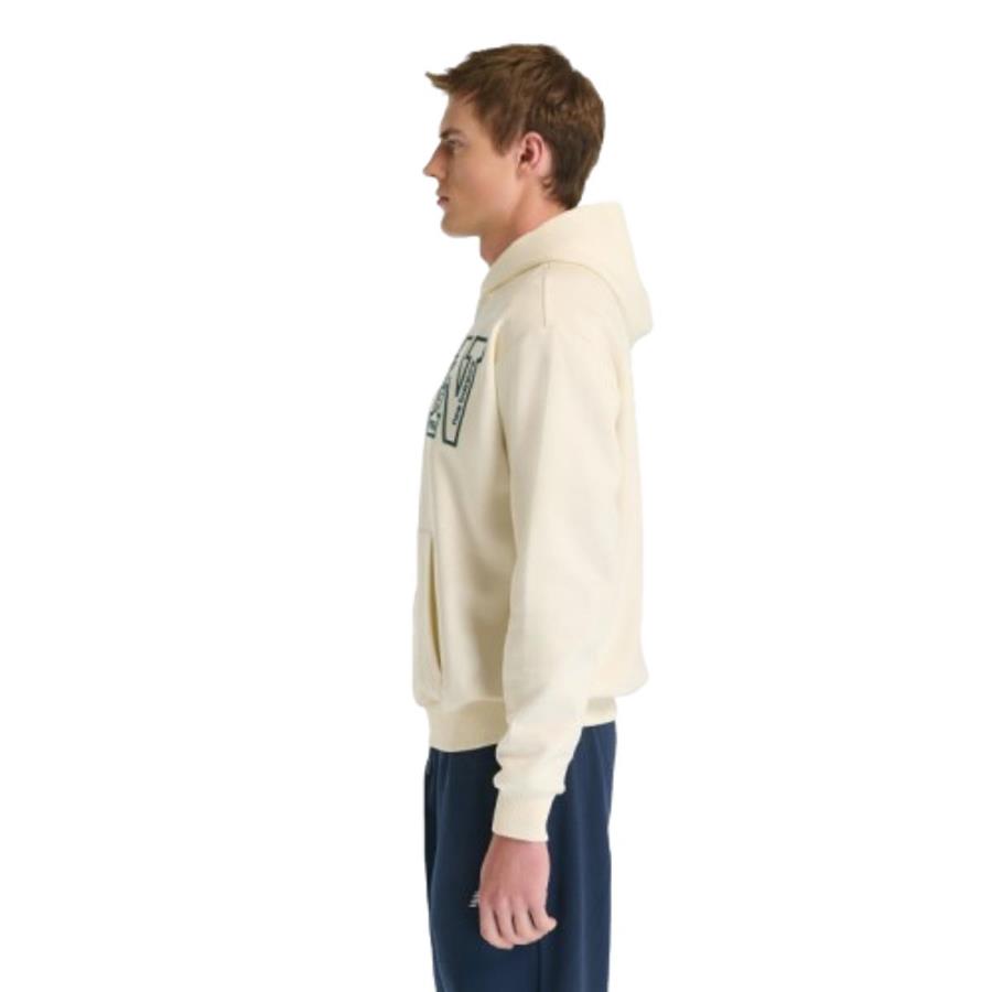 New Balance Nb Lifestyle Unisex Hoodie UNH3534-SST Bej Sweatshirt