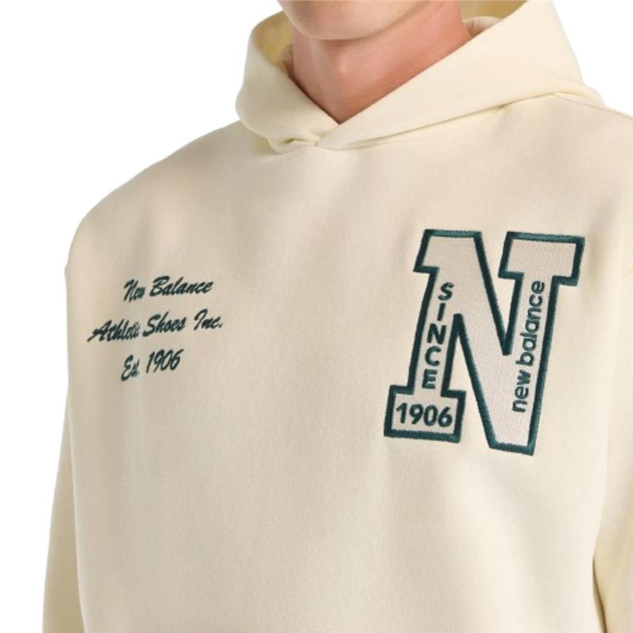 New Balance Nb Lifestyle Unisex Hoodie UNH3534-SST Bej Sweatshirt