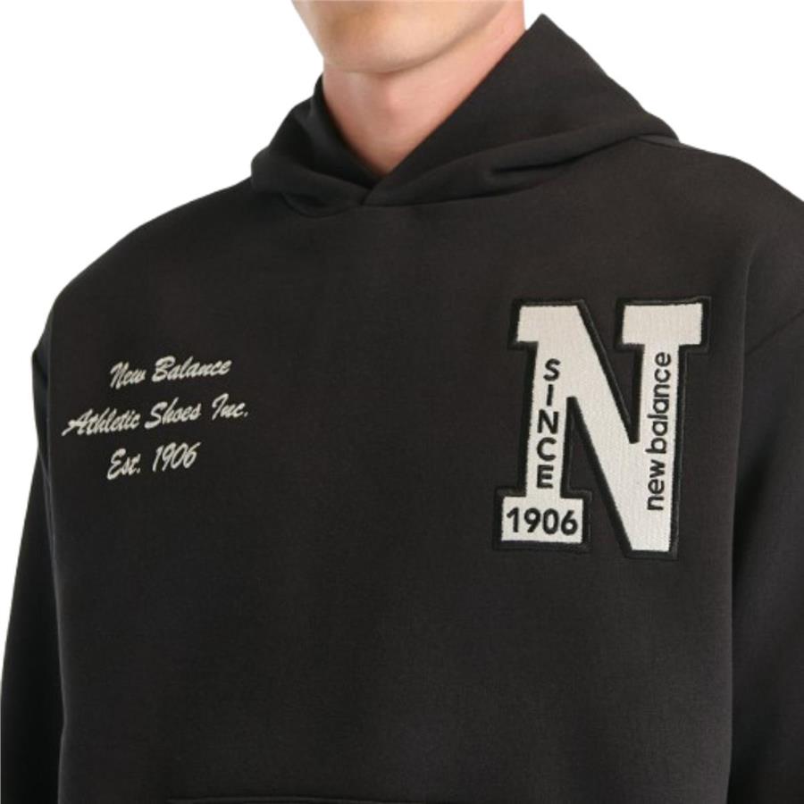 New Balance Nb Lifestyle Unisex Hoodie UNH3534-BK Siyah Sweatshirt