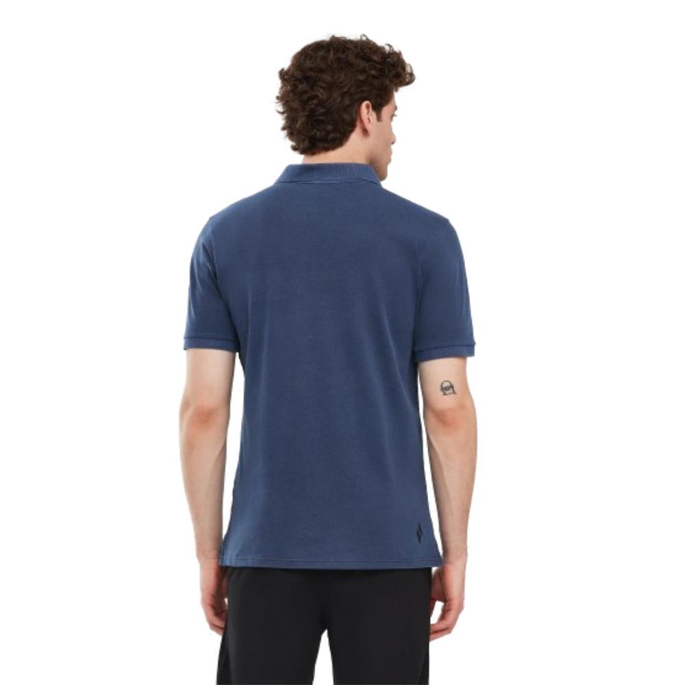 Skechers Organic Coll. M Short Sleeve Polo Shirt S241165-410 Lacivert Tişört