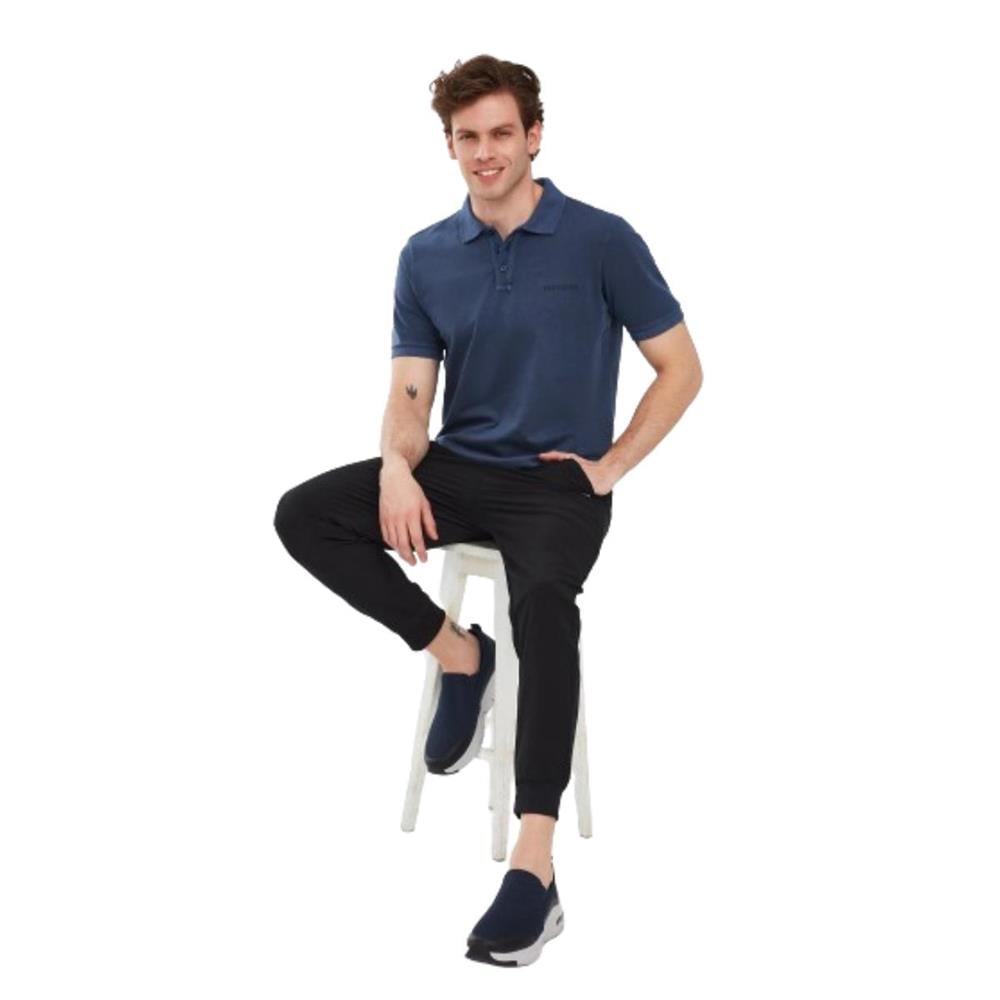 Skechers Organic Coll. M Short Sleeve Polo Shirt S241165-410 Lacivert Tişört
