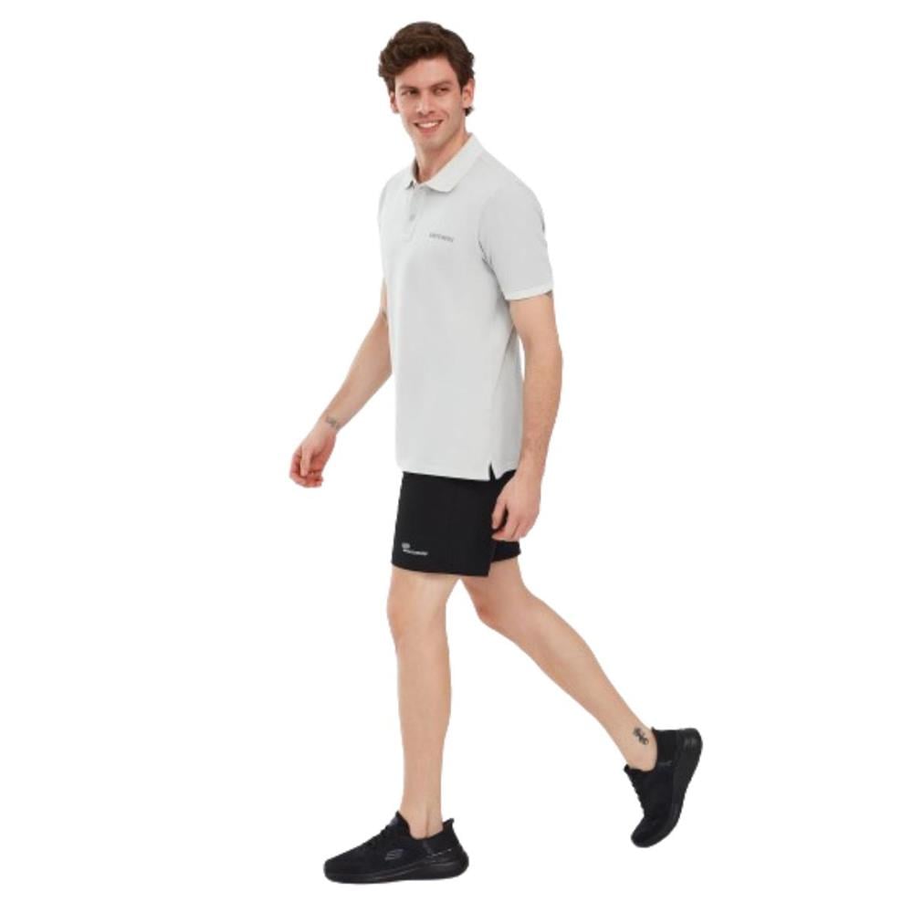 Skechers Organic Coll. M Short Sleeve Polo Shirt S241165-035 Gri Tişört