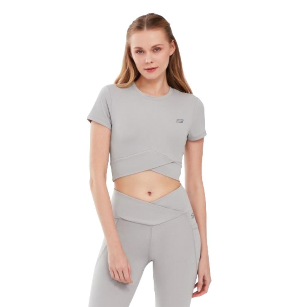 Skechers Performance Coll. W Short Sleeve  T-Shirt S241133-003 Gri Tişört