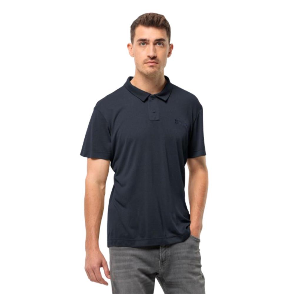 Jack Wolfskin Pikeh Polo M 1809731-1010 Mavi Tişört