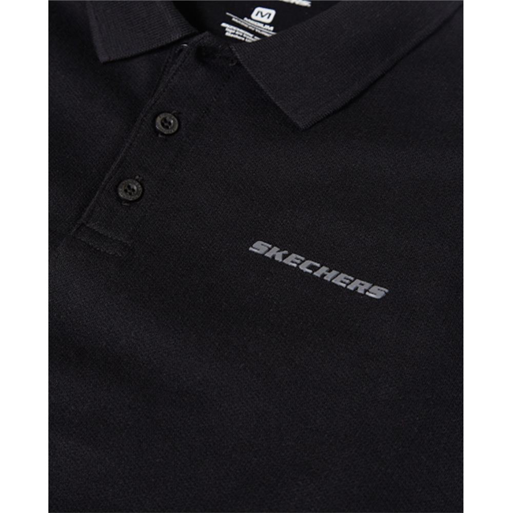 Skechers Polo M Short Sleeve Polo S211800-001 Siyah Tişört