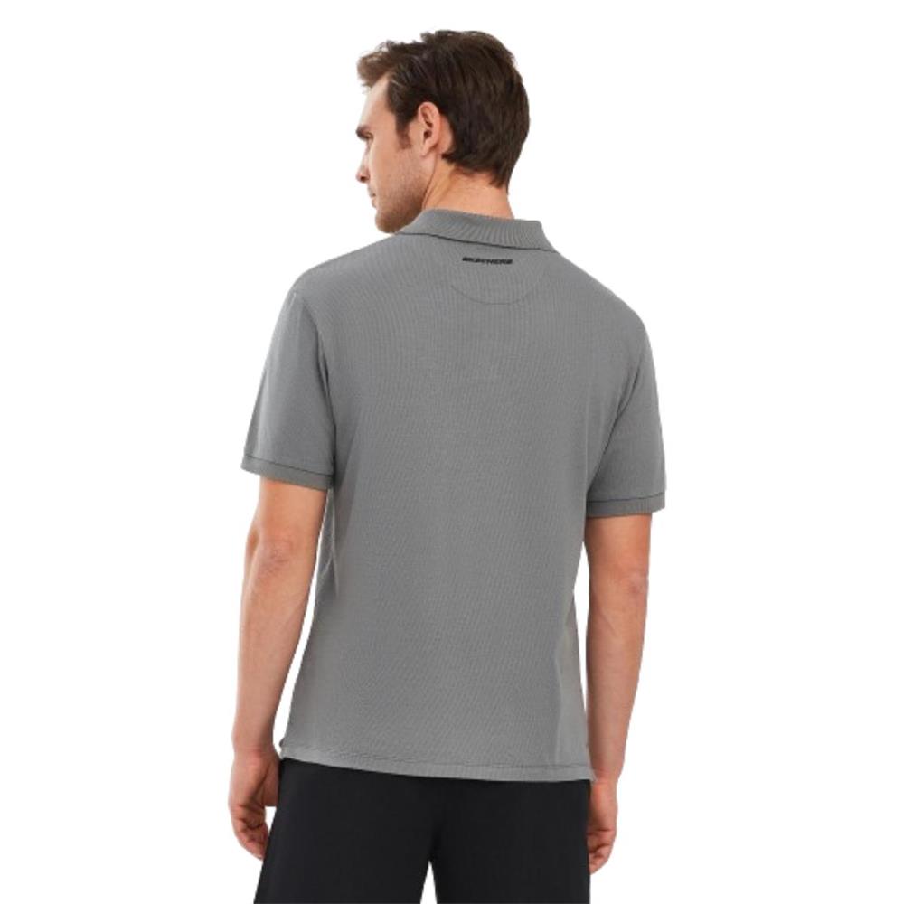 Skechers Polo Shirt M Short Sleeve S211800-003 Gri Tişört