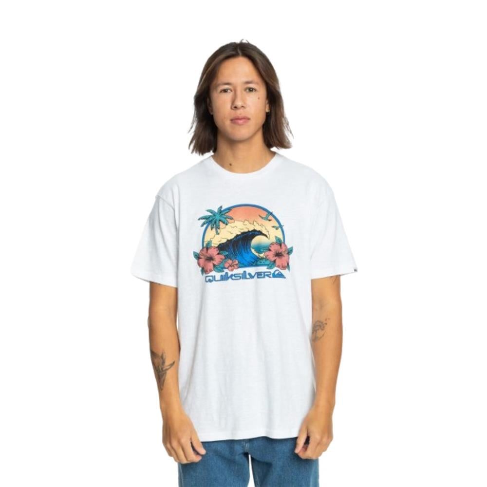 Quiksilver Riding Today Ss EQYZT07676-10 Beyaz Tişört