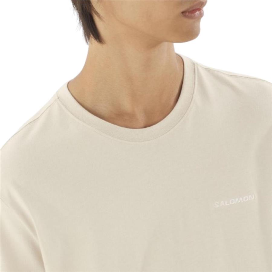 Salomon Salomon Logo Tee M LC2526300  Bej Tişört