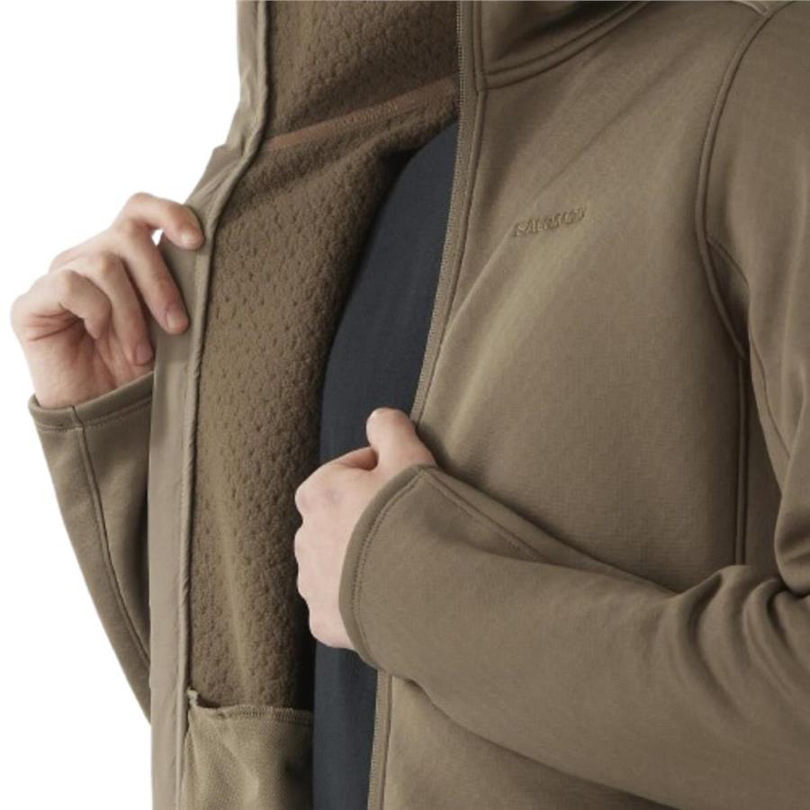 Salomon Sntıal Mıdfleece Fz Hd M LC2293400  Kahverengi Ceket