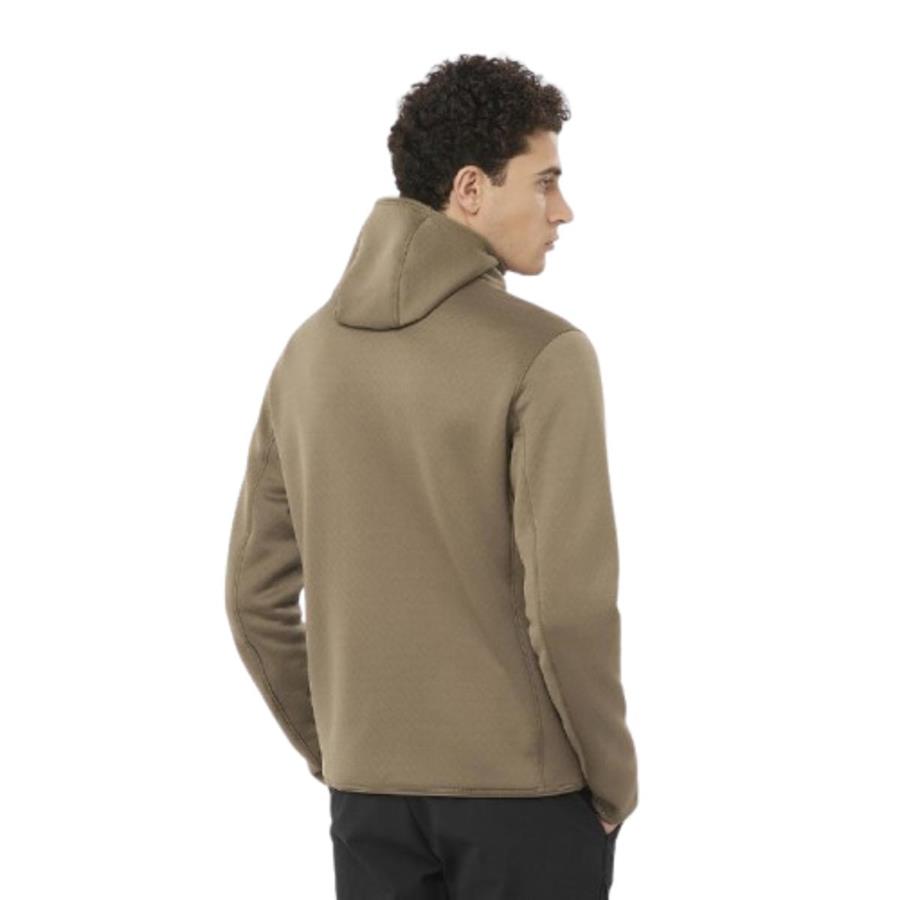 Salomon Sntıal Mıdfleece Fz Hd M LC2293400  Kahverengi Ceket