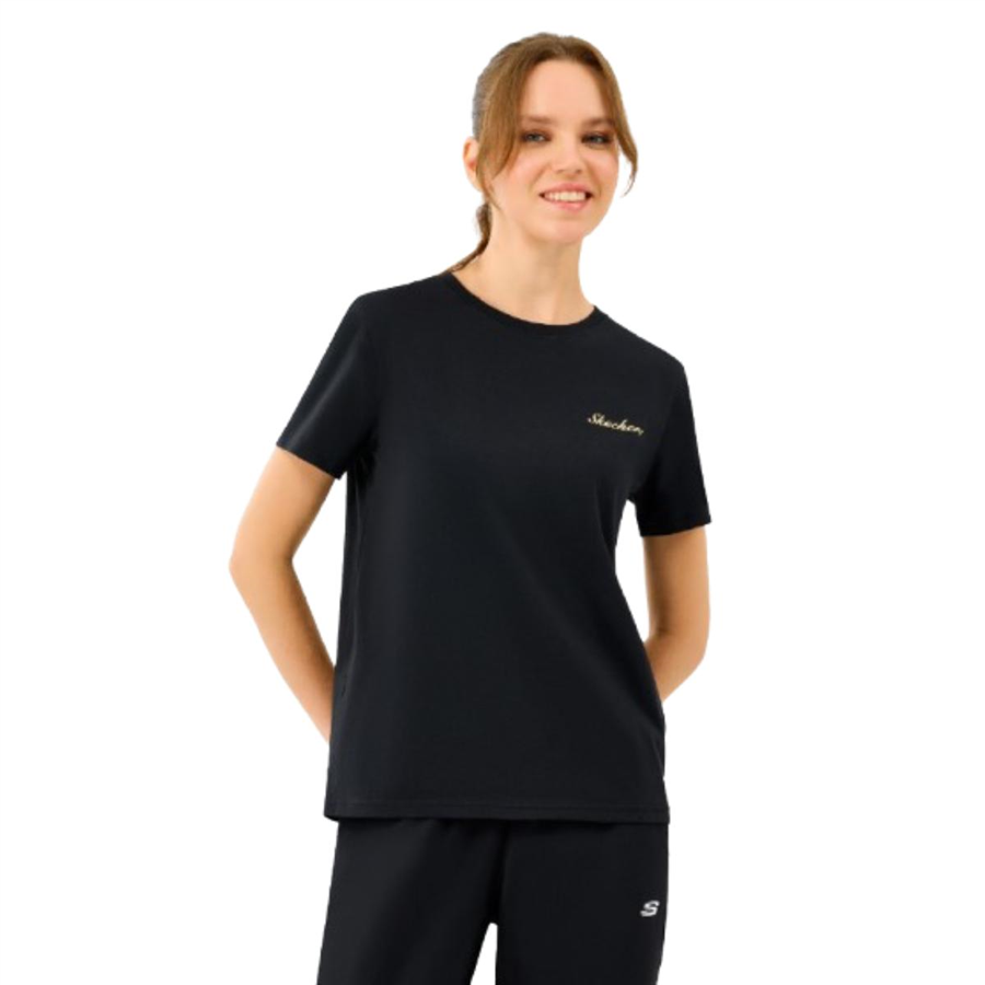 Skechers W Light Fabric T-Shirt S2520239-3817 Siyah Tişört