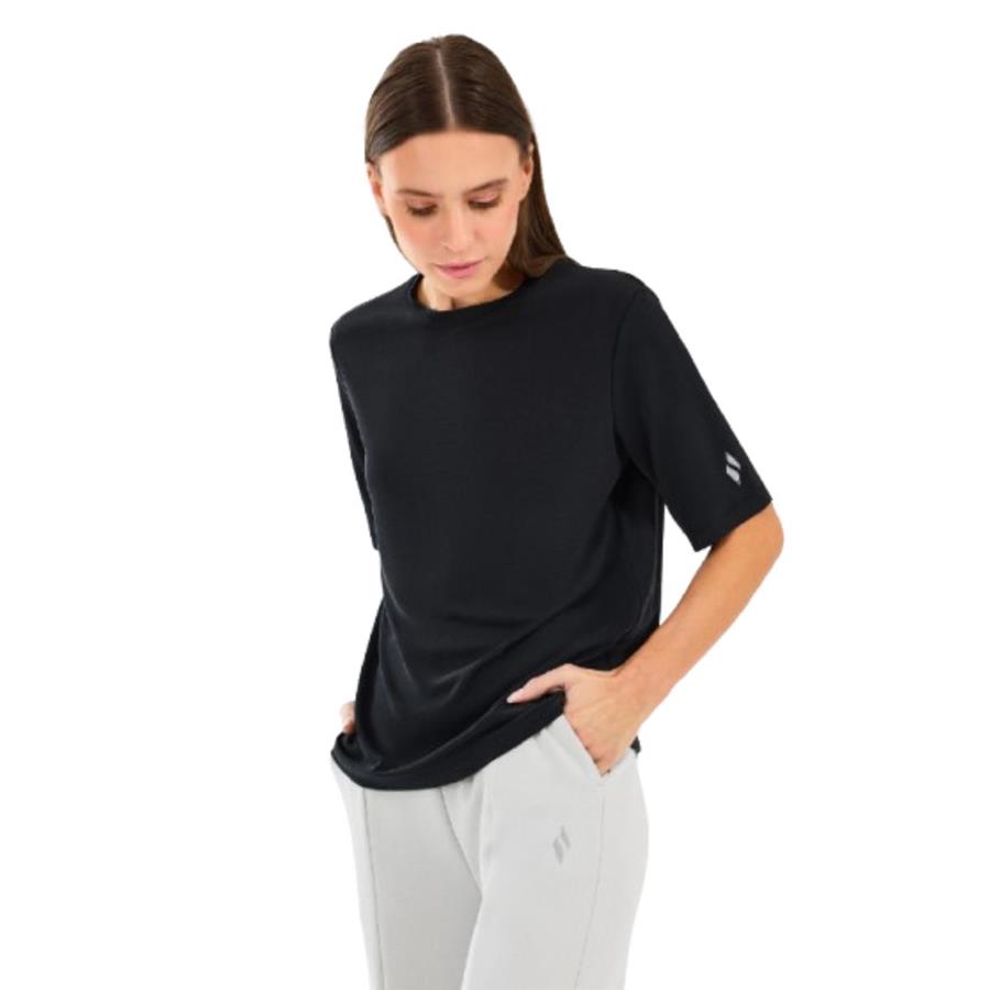 Skechers W Lounge Regular Crew Neck T-Shirt S2510327-001 Siyah Tişört