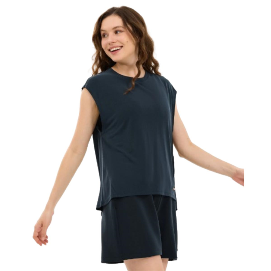 Skechers W Soft Touch Loose Fit T-Shirt S2610047-3817 Siyah Tişört