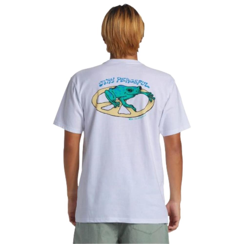 Quiksilver Stay Peaceful Moe AQYZT09541-10 Beyaz Tişört