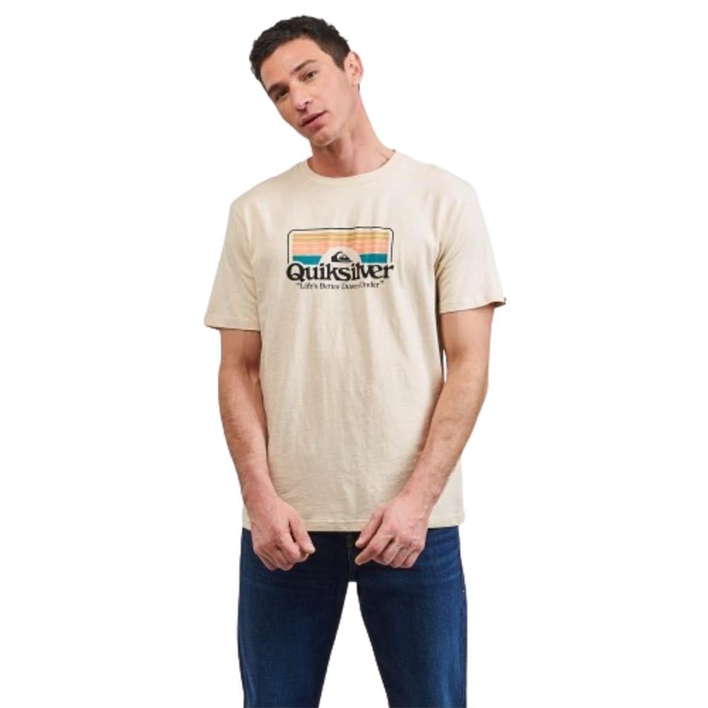 Quiksilver Step inside Ss EQYZT07678-11492 Gri Tişört