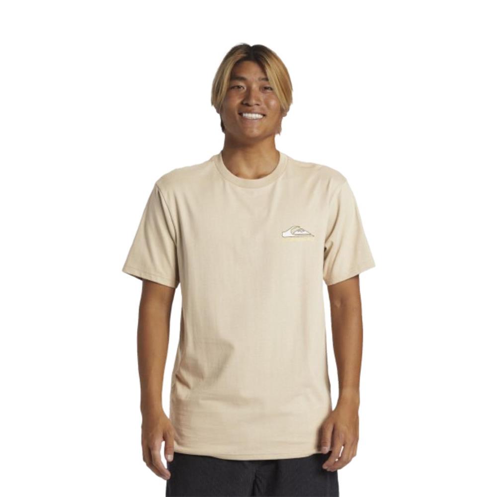 Quiksilver Step Up Mor AQYZT09563-THZ0 Bej Tişört