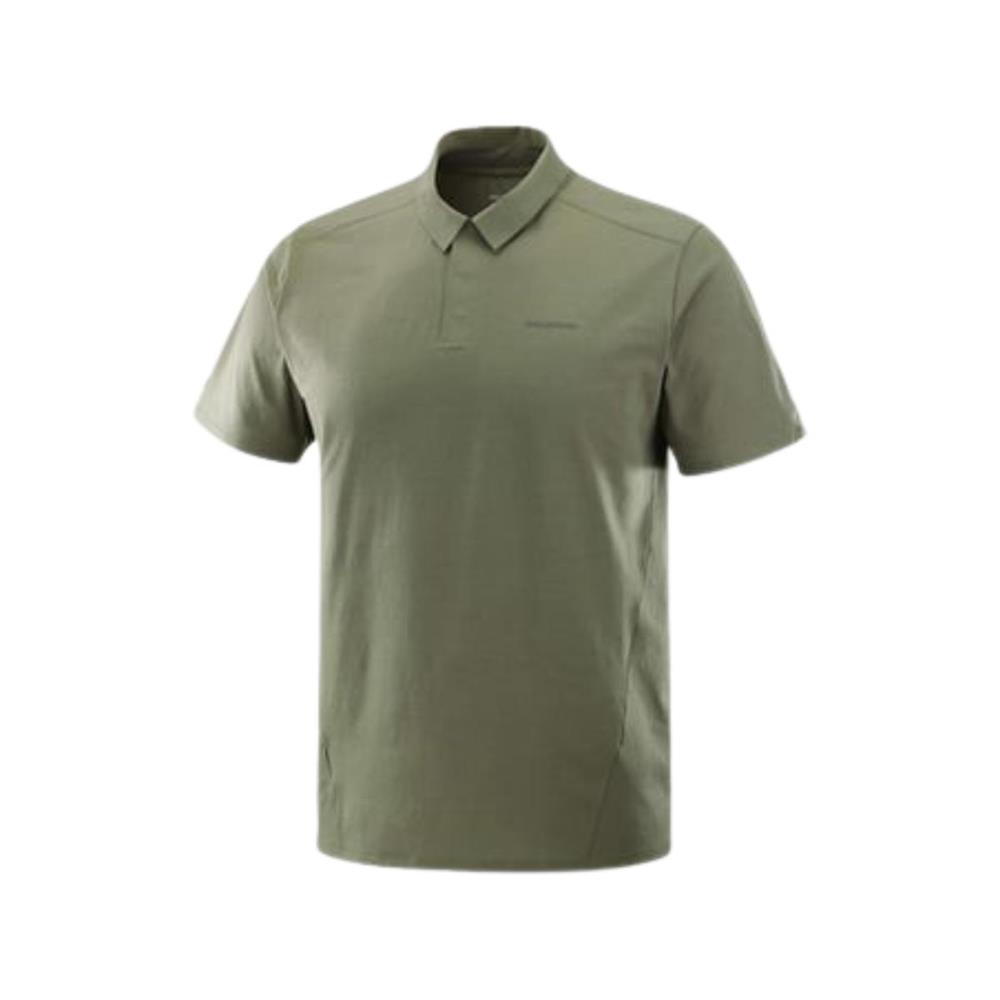 Salomon Trackline Polo M LC2439300 Yeşil Tişört
