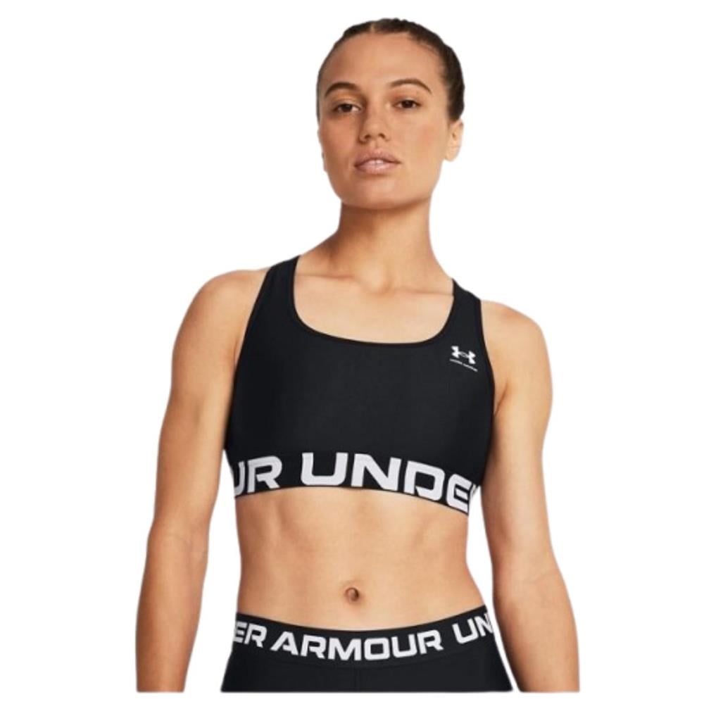 Under Armour Ua Hg Mid Branded 1383544-001 Siyah Sporcu Sütyeni