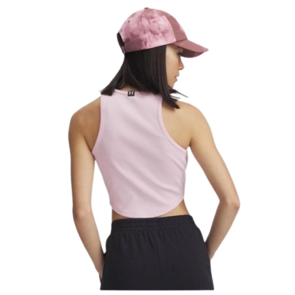 Under Armour UA Rival Rib Tank 1389798-647 Pembe Tişört