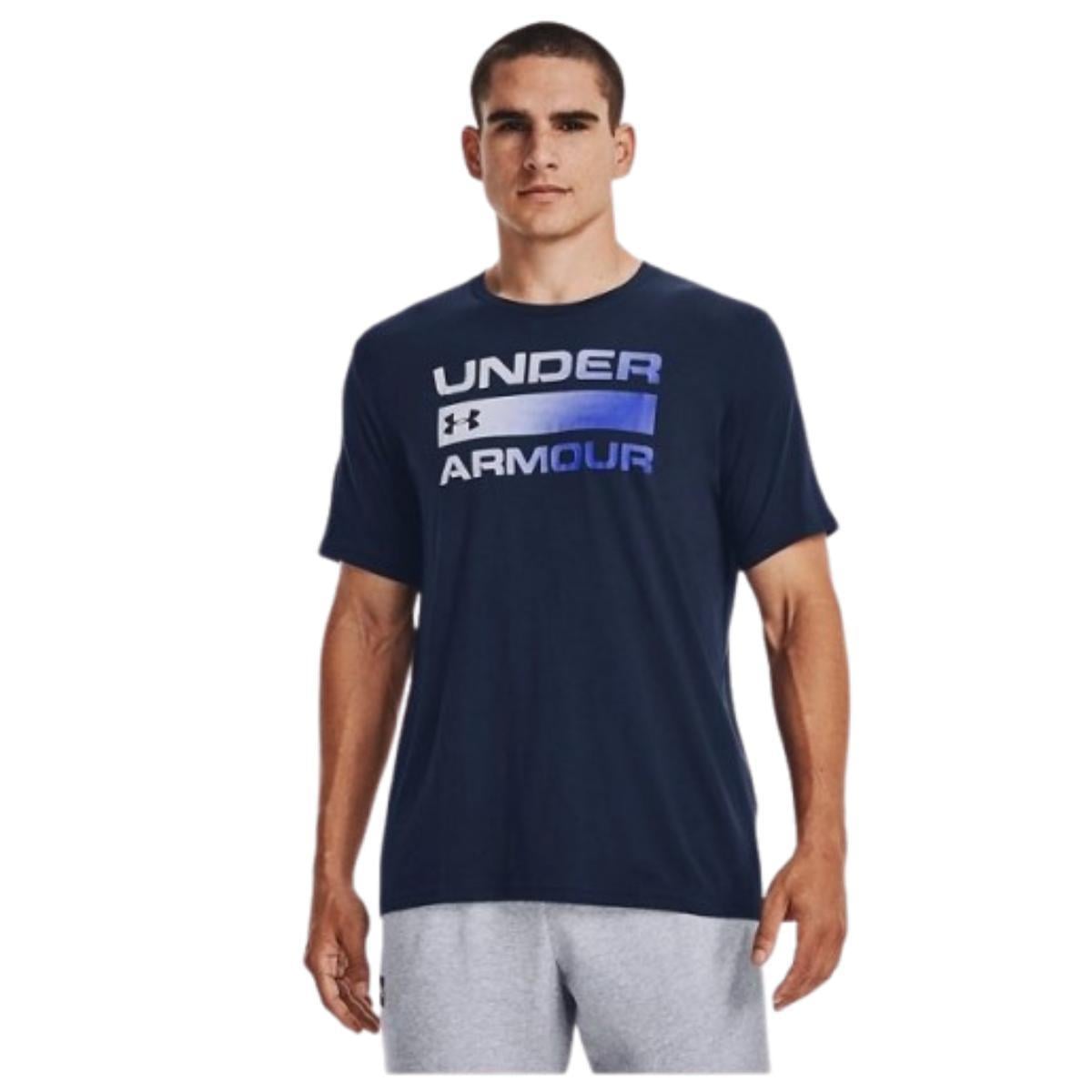 Under Armour Ua Team Issue Wordmark Ss 1329582-408 Lacivert Tişört