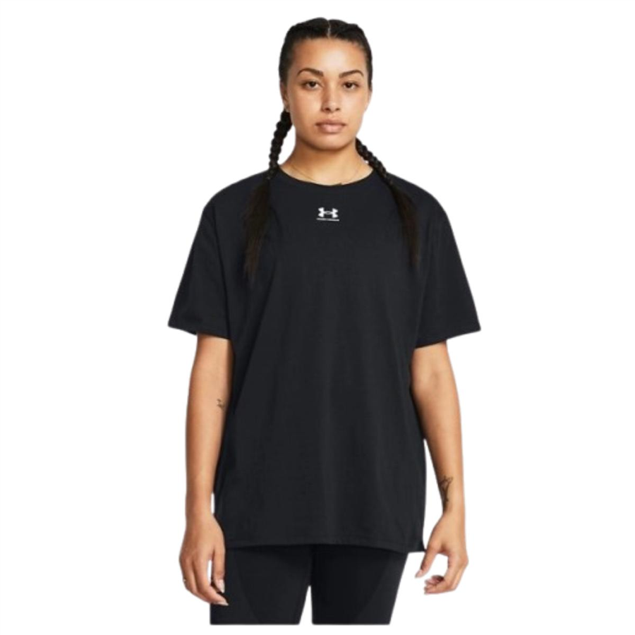 Under Armour Campus Oversize SS 1387193-001 Siyah Tişört